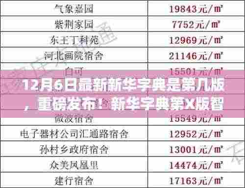 新华字典第X版智能版，科技赋能重塑汉字之美重磅发布！